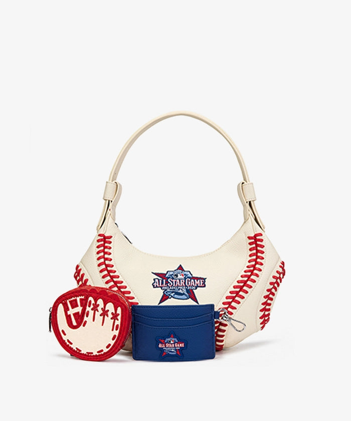 MLB All-Star Game Hobo Bag Set With Baseball Seams