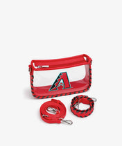 MLB Arizona Diamondbacks Clear Bag with Baseball Stitch