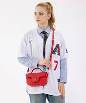MLB Arizona Diamondbacks Flap Crossbody Bag with Top Handle