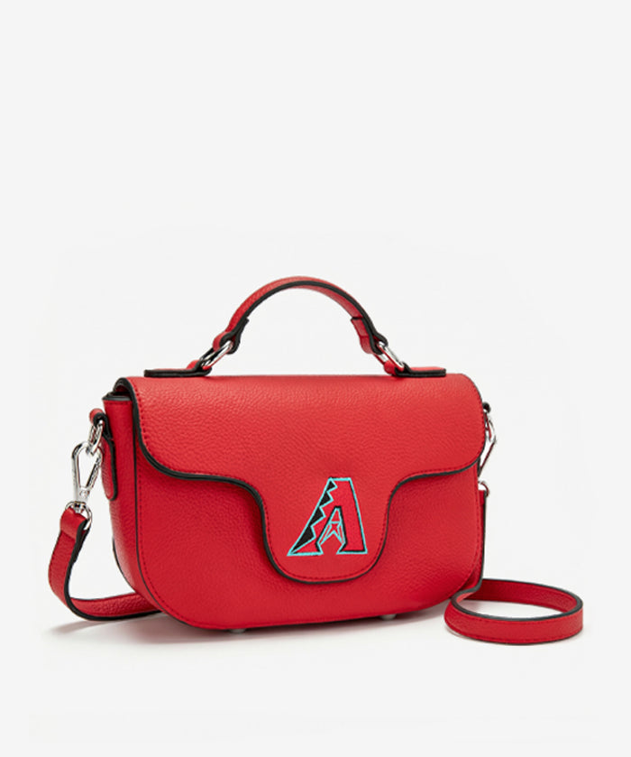MLB Arizona Diamondbacks Flap Crossbody Bag with Top Handle