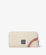 MLB Arizona Diamondbacks Zip Wallet Baseball Stitch Detail