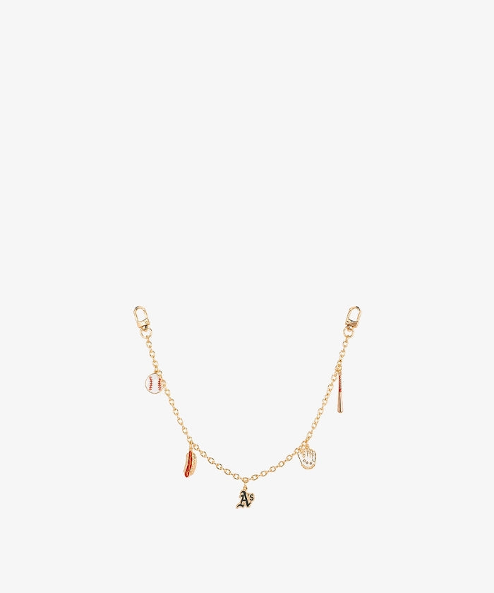 MLB Athletics Baseball Charm Chain