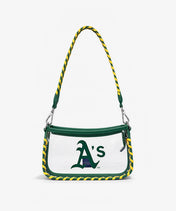 MLB Athletics Clear Bag with Baseball Stitch