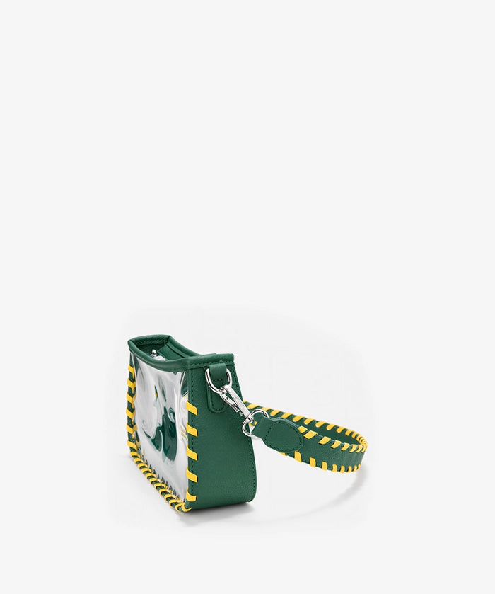MLB Athletics Clear Bag with Baseball Stitch