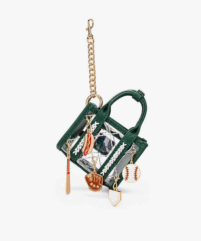 MLB Athletics Clear Mini Tote Bag Charm – Fastball
