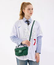 MLB Athletics Flap Crossbody Bag with Top Handle