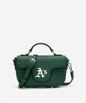 MLB Athletics Flap Crossbody Bag with Top Handle