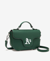 MLB Athletics Flap Crossbody Bag with Top Handle