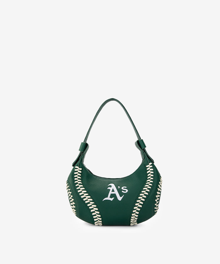 MLB Athletics Hobo Bag With Baseball Seams