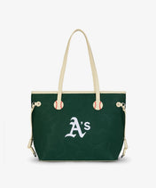MLB Athletics Tote Bag with Wristlet Wallet