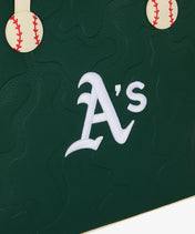 MLB Athletics Tote Bag with Wristlet Wallet