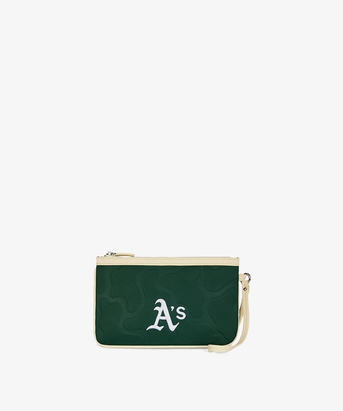 MLB Athletics Tote Bag with Wristlet Wallet