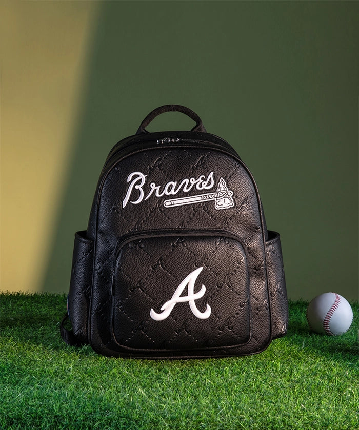 MLB Atlanta Braves Backpack with Embossed Pattern