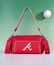 MLB Atlanta Braves Shoulder Bag with Crossbody Strap