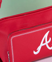 MLB Atlanta Braves Shoulder Bag with Crossbody Strap