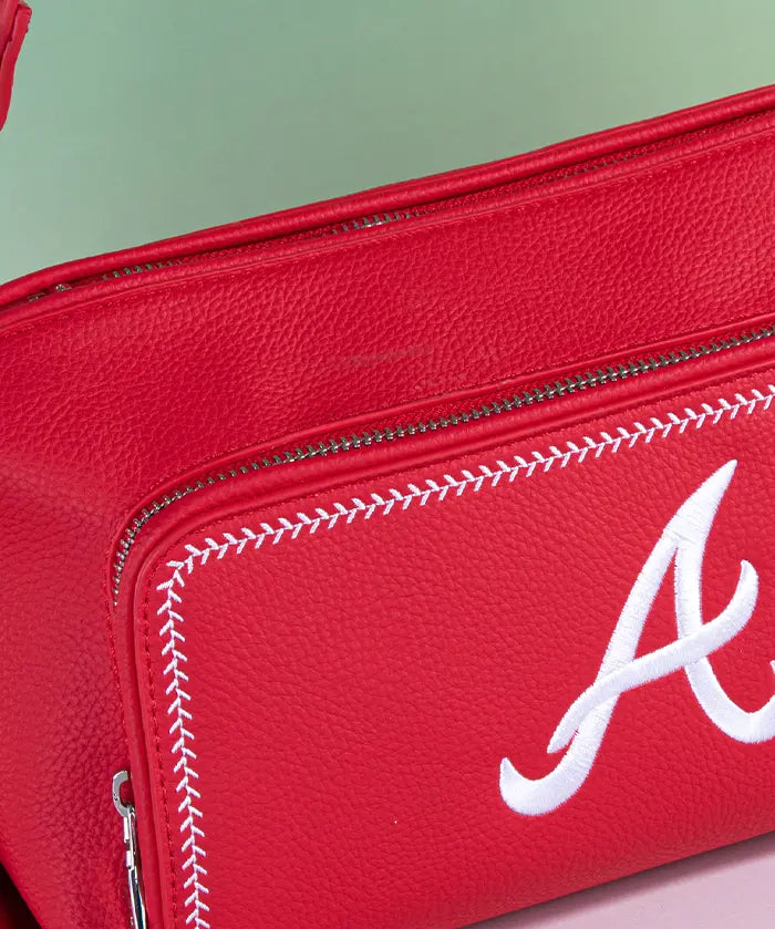 MLB Atlanta Braves Shoulder Bag with Crossbody Strap