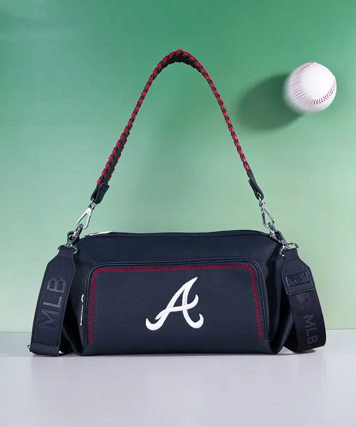 MLB Atlanta Braves Shoulder Bag with Crossbody Strap