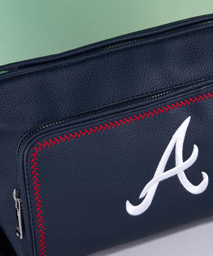 MLB Atlanta Braves Shoulder Bag with Crossbody Strap