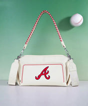 MLB Atlanta Braves Shoulder Bag with Crossbody Strap