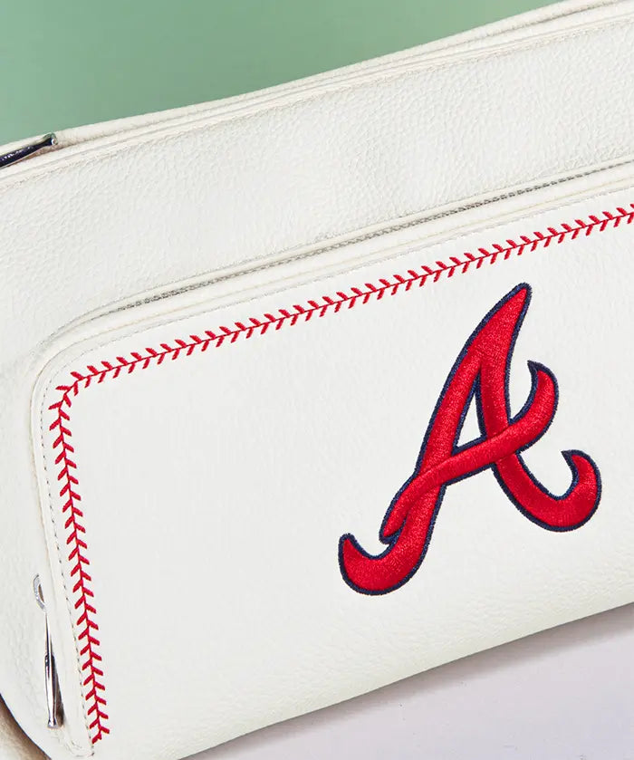 MLB Atlanta Braves Shoulder Bag with Crossbody Strap