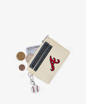 MLB Atlanta Braves Card Holder with Baseball Charm