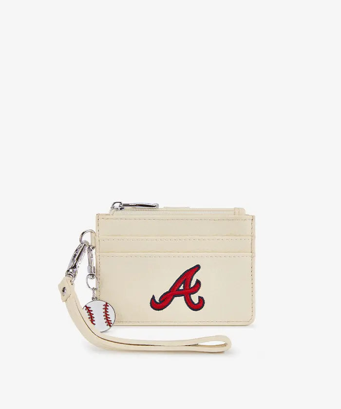MLB Atlanta Braves Card Holder with Baseball Charm