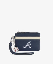 MLB Atlanta Braves Card Holder with Baseball Charm