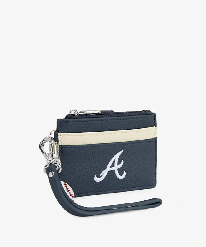 MLB Atlanta Braves Card Holder with Baseball Charm