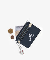 MLB Atlanta Braves Card Holder with Baseball Charm