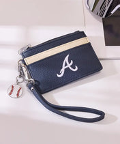 MLB Atlanta Braves Card Holder with Baseball Charm