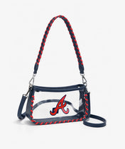 MLB Atlanta Braves Clear Bag with Baseball Stitch