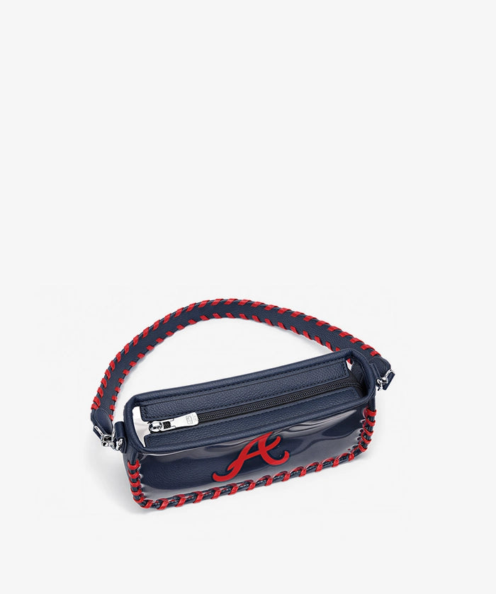 MLB Atlanta Braves Clear Bag with Baseball Stitch