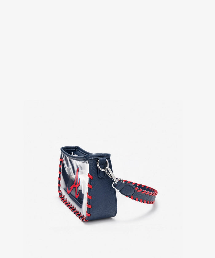 MLB Atlanta Braves Clear Bag with Baseball Stitch