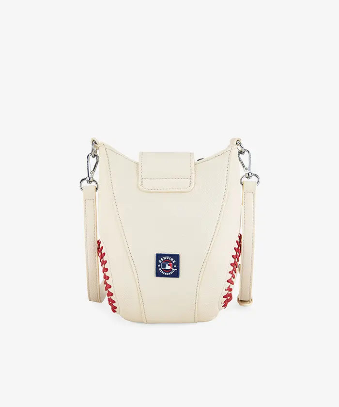 MLB Atlanta Braves Crossbody Bag With Baseball Seam