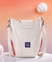 MLB Atlanta Braves Crossbody Bag With Baseball Seam