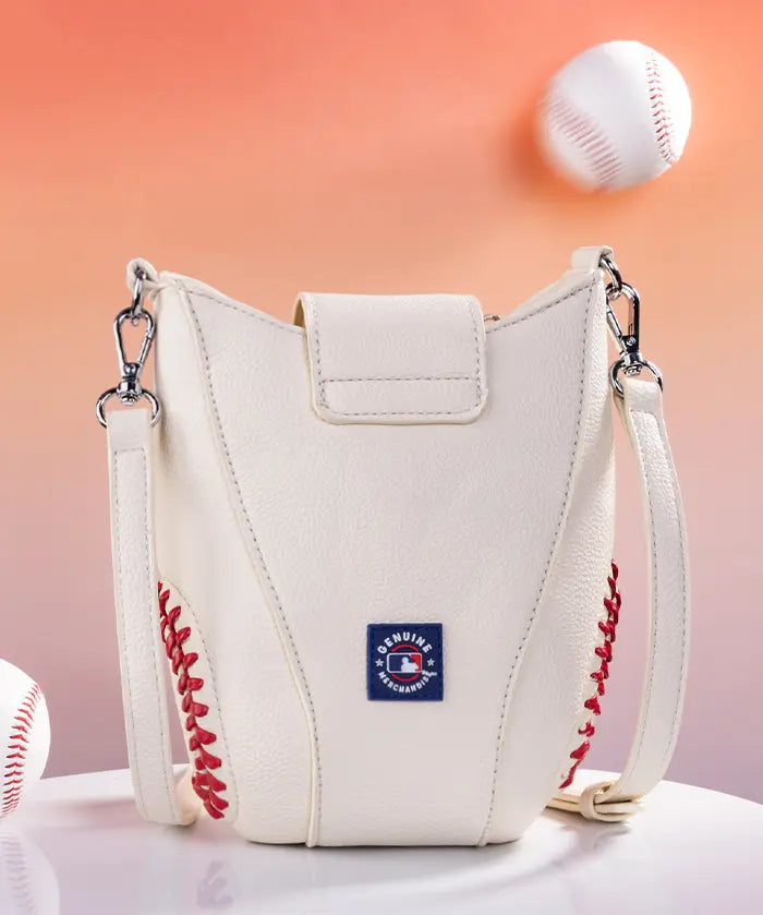 MLB Atlanta Braves Crossbody Bag With Baseball Seam