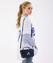 MLB Atlanta Braves Flap Crossbody Bag with Top Handle