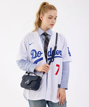 MLB Atlanta Braves Flap Crossbody Bag with Top Handle