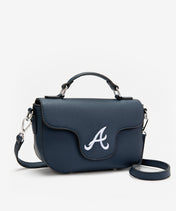 MLB Atlanta Braves Flap Crossbody Bag with Top Handle