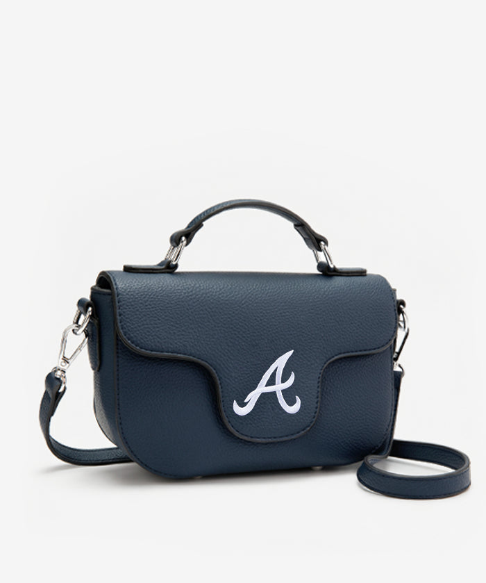 MLB Atlanta Braves Flap Crossbody Bag with Top Handle