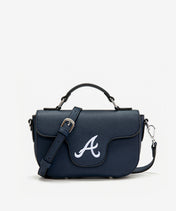MLB Atlanta Braves Flap Crossbody Bag with Top Handle