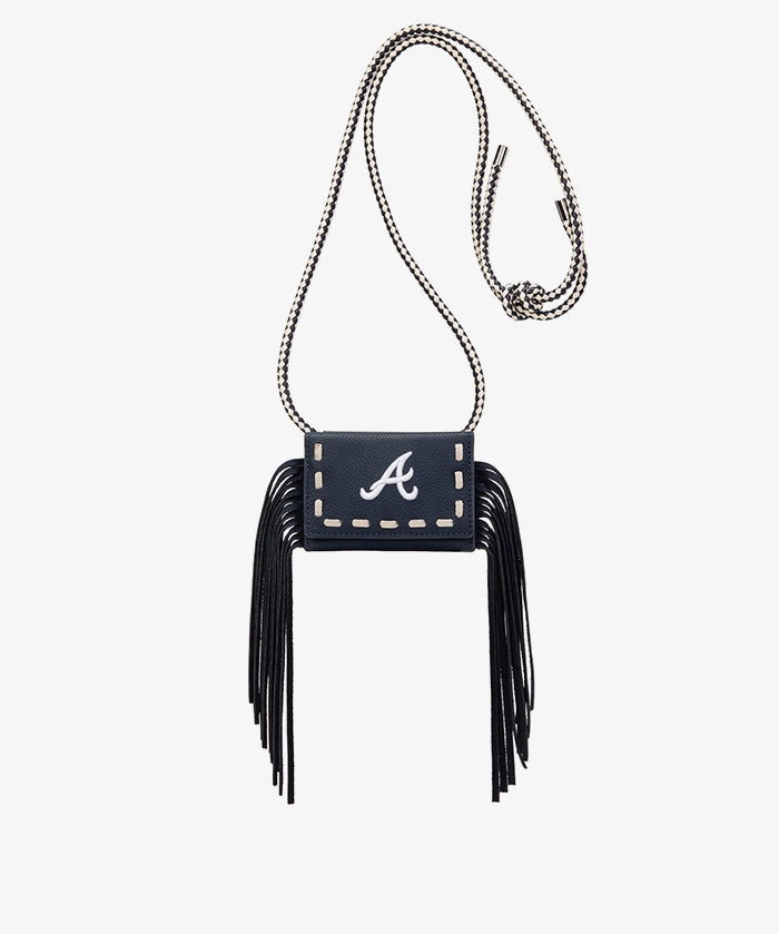 MLB Atlanta Braves Fringe Crossbody Card Holder