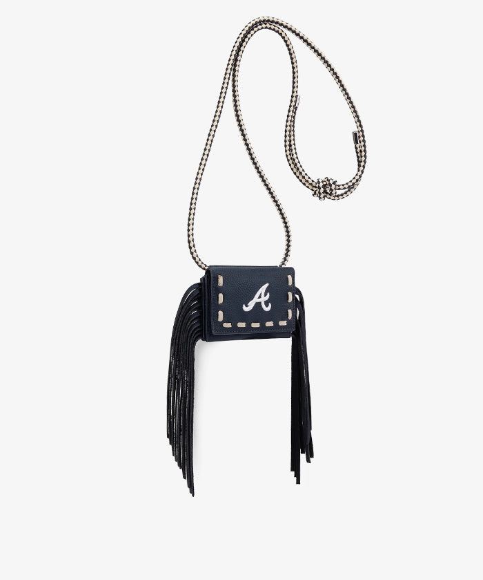 MLB Atlanta Braves Fringe Crossbody Card Holder