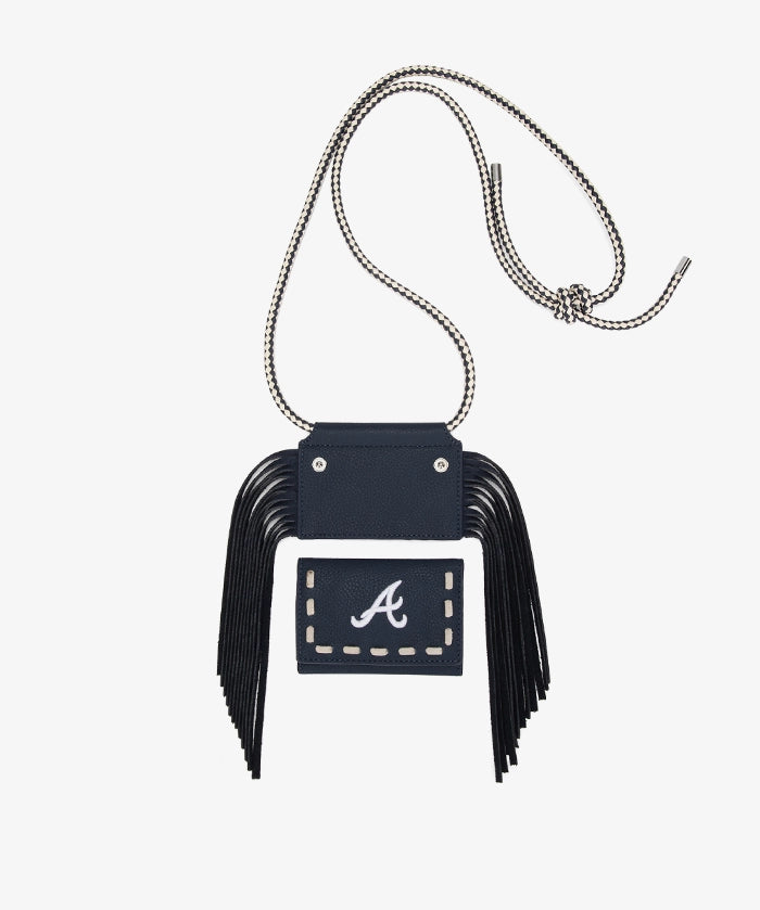 MLB Atlanta Braves Fringe Crossbody Card Holder
