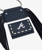 MLB Atlanta Braves Fringe Crossbody Card Holder
