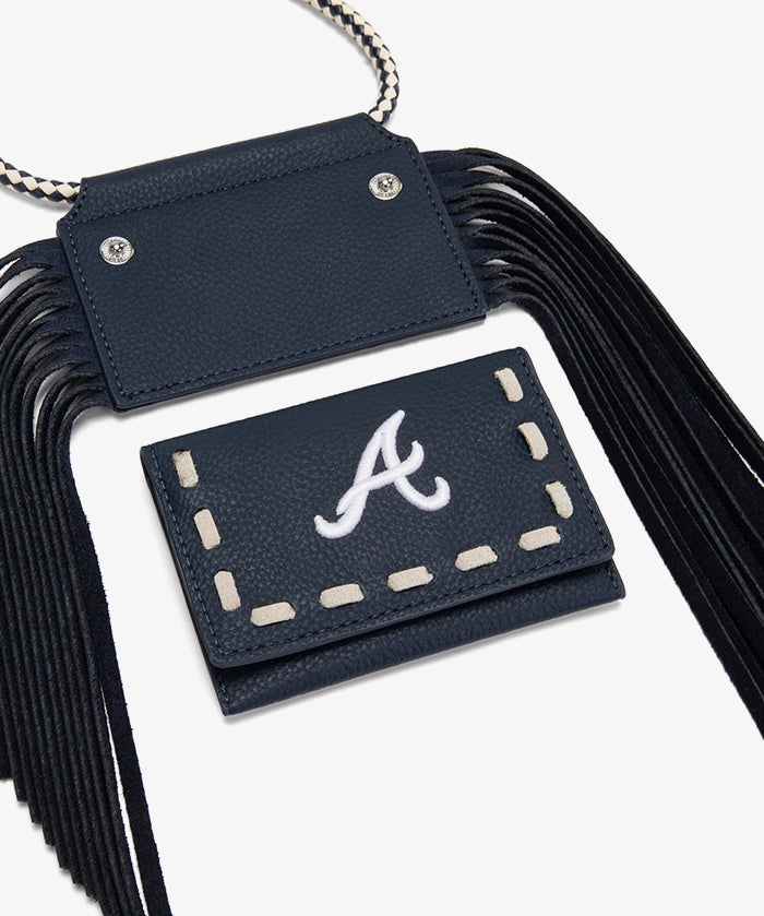 MLB Atlanta Braves Fringe Crossbody Card Holder