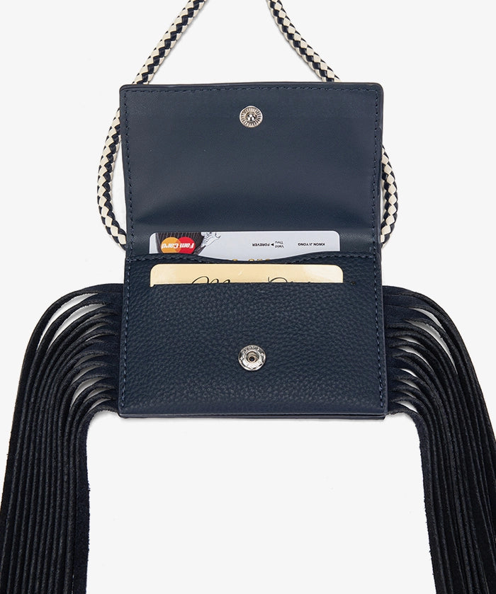 MLB Atlanta Braves Fringe Crossbody Card Holder
