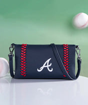 MLB Atlanta Braves Leather Crossbody Purse