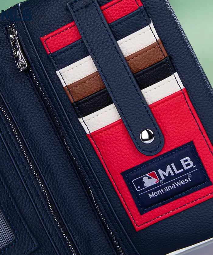 MLB Atlanta Braves Leather Crossbody Purse
