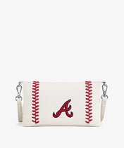 MLB Atlanta Braves Leather Crossbody Purse
